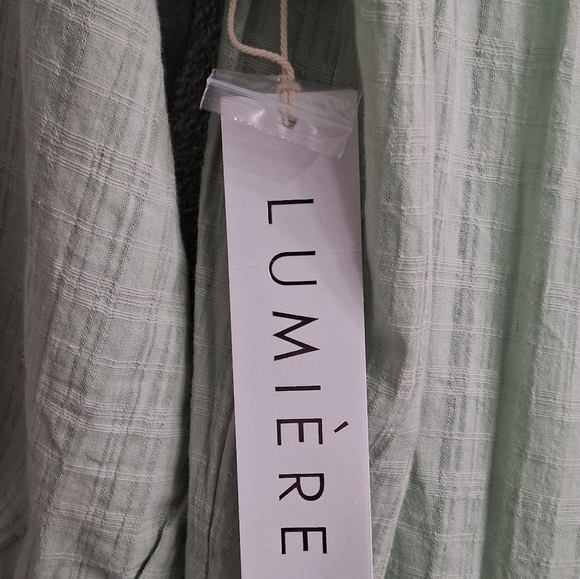 NWT Lumiere Mint Green Boho Oversized Romper - Picture 12 of 13